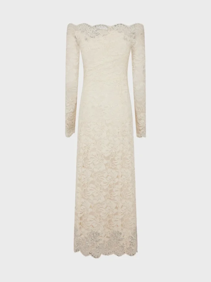 Rochie lungă din dantelă