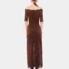 Rochie lungă din dantelă