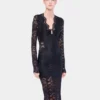 Rochie lungă din dantelă