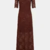 Rochie lungă din dantelă