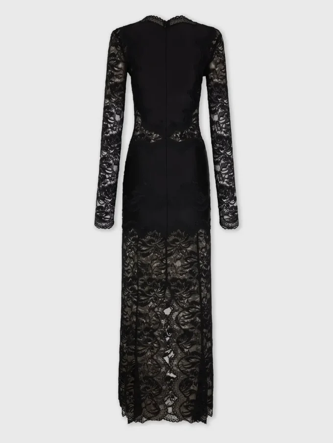 Rochie lungă din dantelă