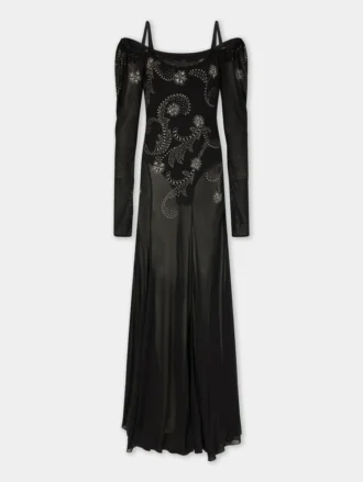 rochie lung din jersey 1 2 330x439 - Rochie lungă din jersey