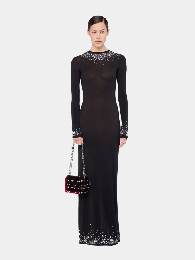 Rochie lungă din jersey, ca o a doua piele