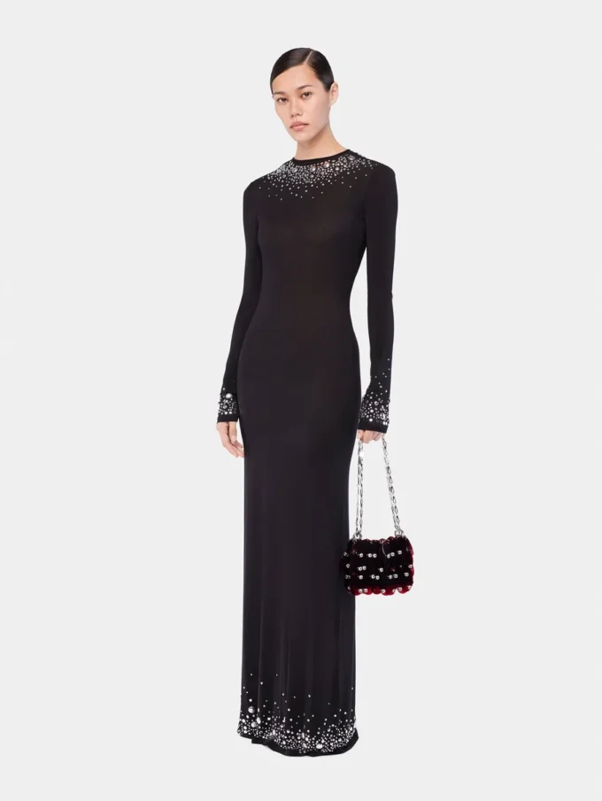 Rochie lungă din jersey, ca o a doua piele