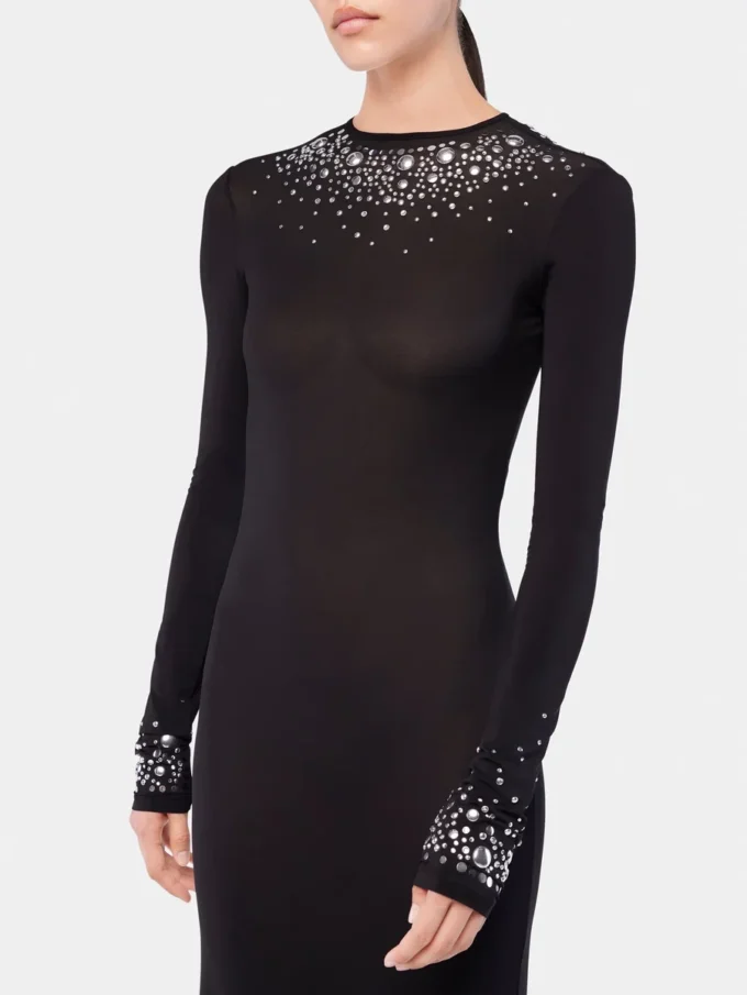 Rochie lungă din jersey, ca o a doua piele