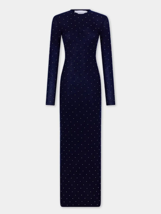 Rochie lungă din lână, ca o a doua piele