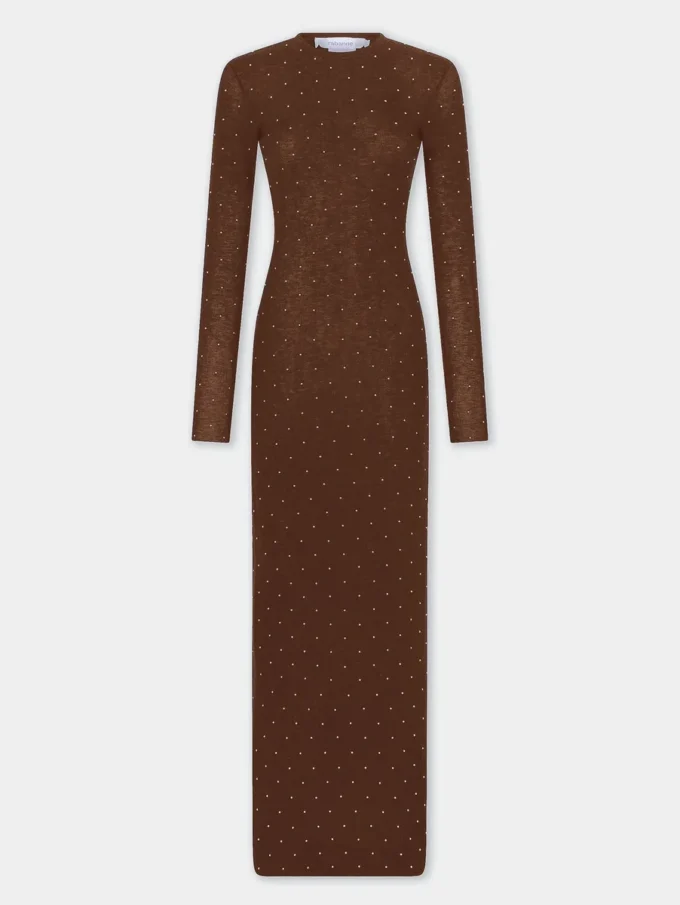 Rochie lungă din lână, ca o a doua piele