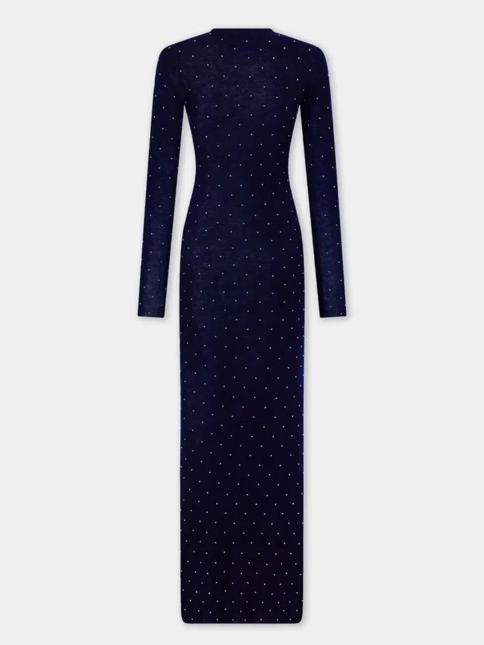 Rochie lungă din lână, ca o a doua piele