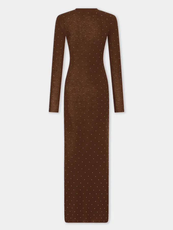Rochie lungă din lână, ca o a doua piele