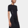 Rochie lungă drapată din jersey