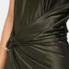Rochie lungă drapată din jersey