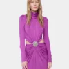 Rochie lungă fucsia din jersey