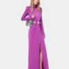 Rochie lungă fucsia din jersey
