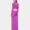 Rochie lungă fucsia din jersey