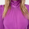 Rochie lungă fucsia din jersey