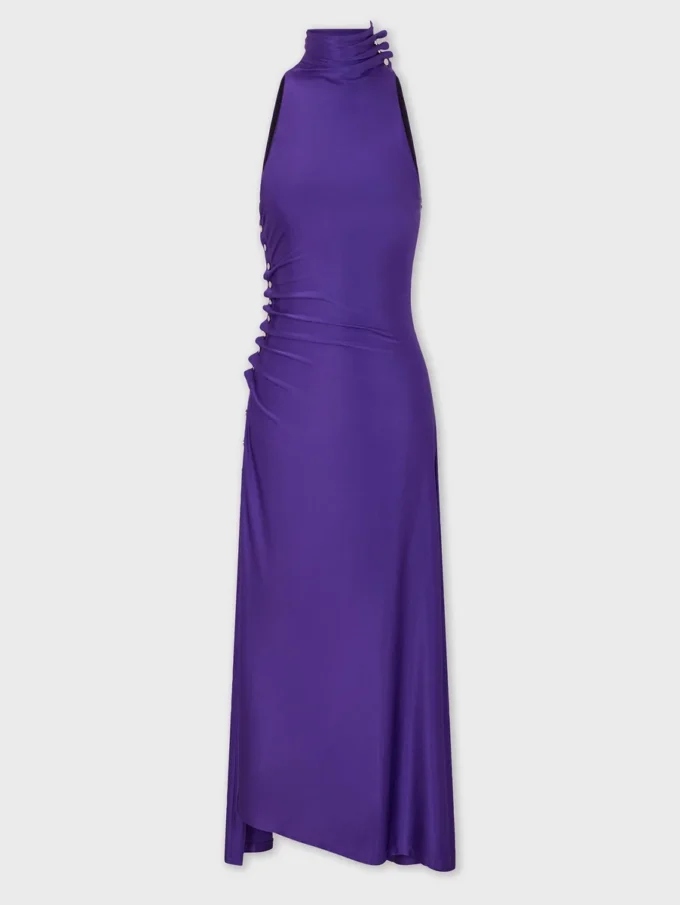 Rochie midi din jersey drapat