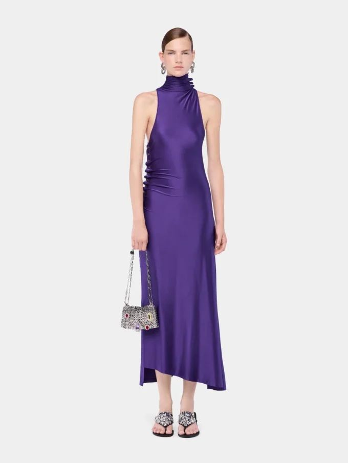 Rochie midi din jersey drapat