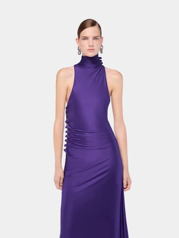 Rochie midi din jersey drapat
