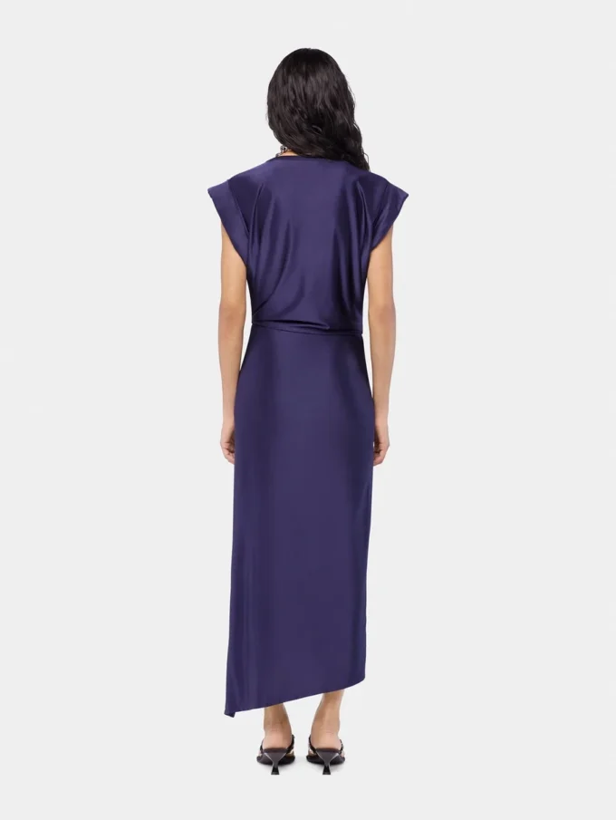 Rochie midi din tricot cu piercing