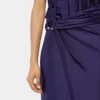 Rochie midi din tricot cu piercing