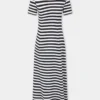 Rochie midi drapată din lână