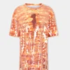 Rochie mini din bumbac și paiete