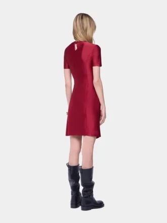 Rochie mini drapată din jersey