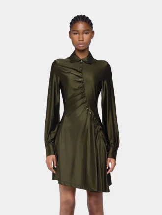 Rochie mini drapată din jersey