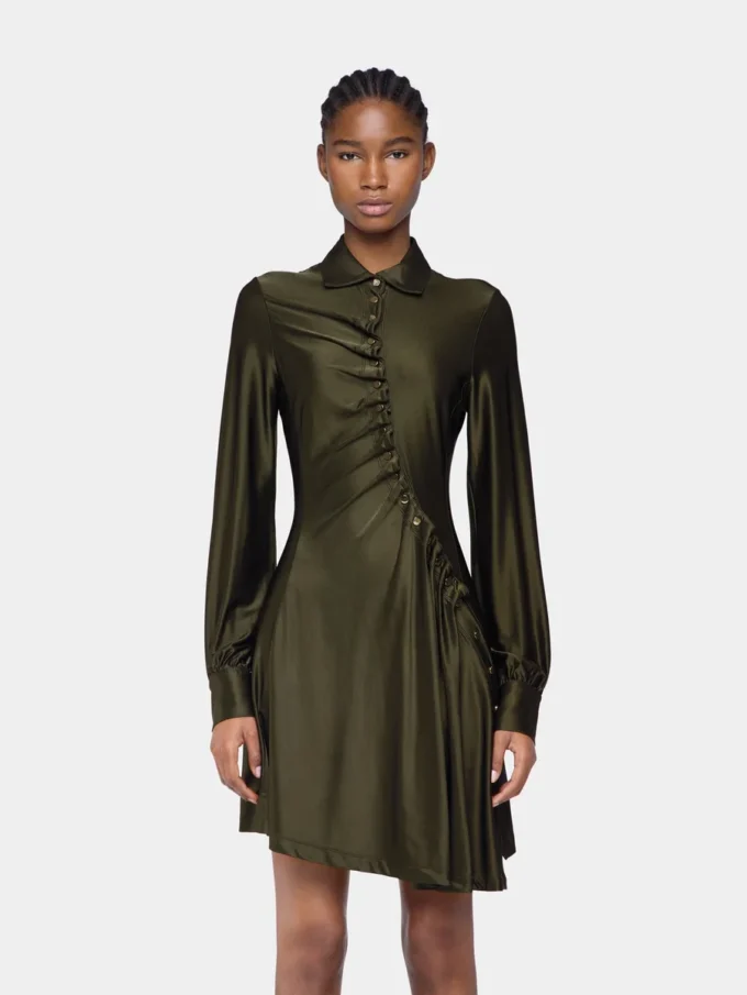 Rochie mini drapată din jersey