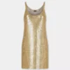 Rochie mini fără mâneci din plasă