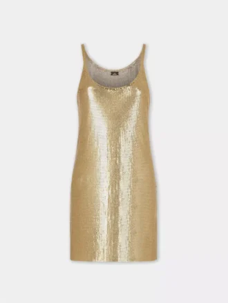 Rochie mini fără mâneci din plasă