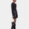 ROCHIE SCURTĂ DIN TRICOT NEGRU