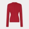 Top din jersey cu detalii drapate