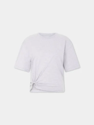 Tricou gri cu piercing