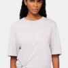 Tricou gri cu piercing