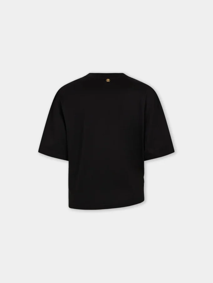 Tricou oversize cu piercing