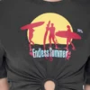Tricou scurt din bumbac imprimat