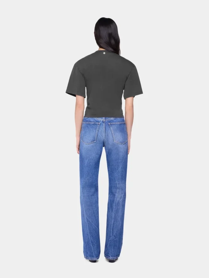 Tricou scurt din bumbac imprimat